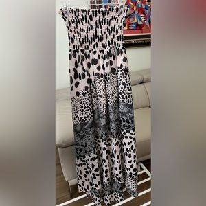 ASOS animal print high low dress